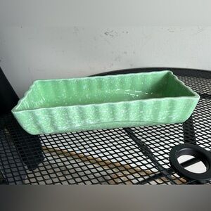 COPY - Vintage Imperial USA Speckled Green Planter MCM